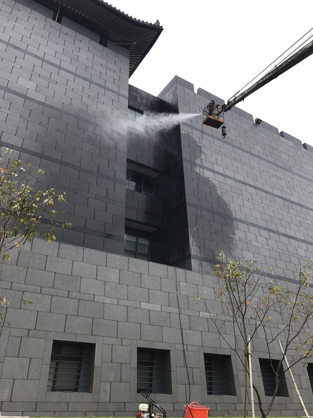 南投中台禪寺外牆清洗